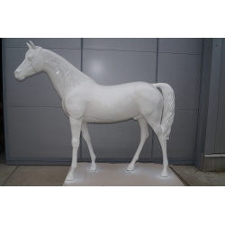 Koń niebieski C395R Koń - niebieski, bialy, czerwony, wysoki połysk H185x230cm